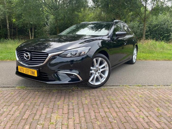 Mazda 6 sportbreak, Nakama, 2016,Zwart, Aitrco,Navi Full map, Auto's, Mazda, Bedrijf, 6 sportbreak, ABS, Achteruitrijcamera, Adaptieve lichten