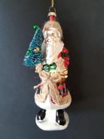 Kerstman met kerstboom kerstornament glas, Diversen, Kerst, Verzenden, Nieuw