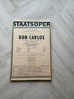 Opera poster Don Carlos met Sterren cast, Ophalen of Verzenden