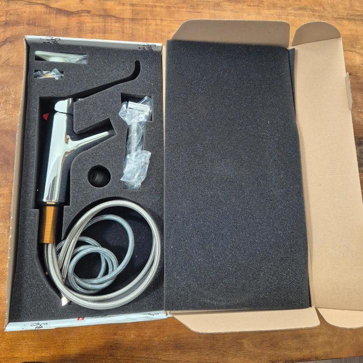 Franke keukenmengkraan chroom met uittrekbare sproeier NIEUW, Doe-het-zelf en Verbouw, Sanitair, Nieuw, Kraan, Chroom, Ophalen of Verzenden