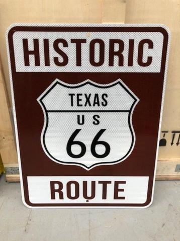 Historic texas USA road street sign bord vintage borden beschikbaar voor biedingen