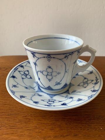 Kop en Schotel 'Wit/Blauw' "Bavaria" Jaren 60/70 Gaaf beschikbaar voor biedingen