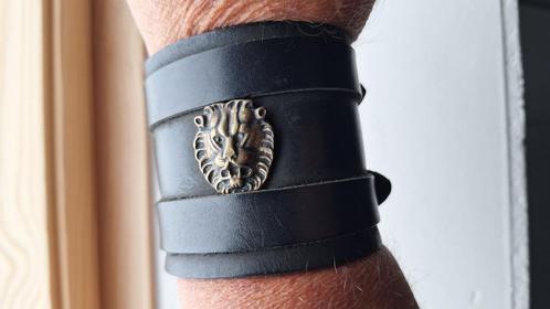 Leren Polsband, Sport en Fitness, Fitnessmaterialen, Zo goed als nieuw, Overige typen, Armen, Ophalen of Verzenden