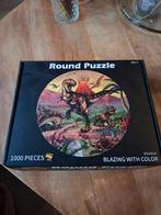 Ronde Puzzel - Dinosaurus - 1000 Stukjes, Hobby en Vrije tijd, Denksport en Puzzels, Ophalen of Verzenden, 500 t/m 1500 stukjes