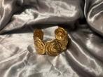 Rozen Armband Cuff - Roestvrijstaal, Ophalen of Verzenden, Nieuw, Goud, Staal