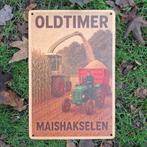 Oldtimer Maishakselen Metalen wandplaat, Ophalen of Verzenden