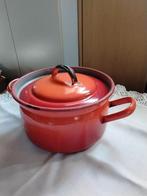 Vintage emaille pan, Huis en Inrichting, Keuken | Potten en Pannen, Ophalen, Zo goed als nieuw, Overige materialen