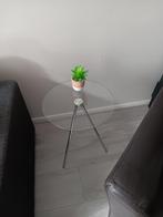 Set van 2 glazen bijzettafeltjes – stijlvol & luchtig design, Huis en Inrichting, Tafels | Bijzettafels, Minder dan 55 cm, Gebruikt