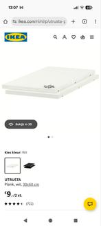 Ikea Utrusta Legplanken - Wit 30x60cm, Ophalen, Nieuw