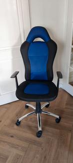 Jysk bureau/ gamestoel, Blauw, Gebruikt, Ophalen