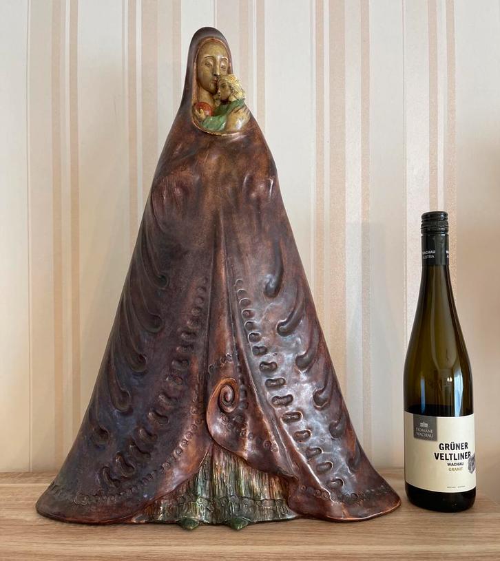 Madonna met kind, Vlaams aardewerk, Alfons Noseda, Antiek en Kunst, Antiek | Religie, Ophalen