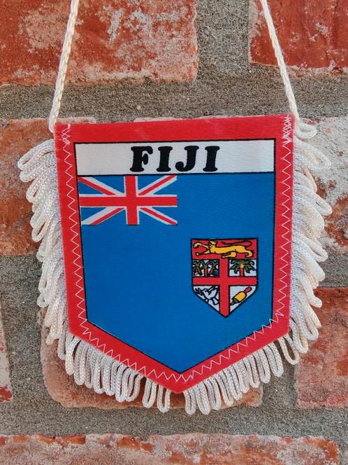 Fiji 1980 prachtige vintage vaan, Diversen, Vlaggen en Wimpels, Zo goed als nieuw, Ophalen of Verzenden