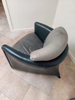Vintage design Leolux Fauteuiltje - Groen Leer, Huis en Inrichting, Fauteuils, Ophalen, Gebruikt, Leer, 75 tot 100 cm