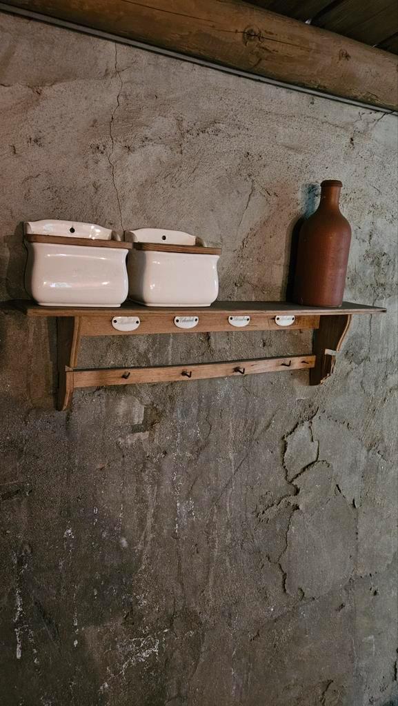 Keukenrekje met Porseleinen Plaatjes, Huis en Inrichting, Woonaccessoires | Wandplanken en Boekenplanken, Ophalen of Verzenden