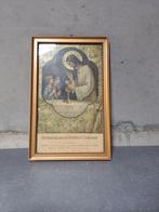 Jezus schilderij Plechtige Communie uit 1924 23x36 cm, Verzamelen, Religie, Gebruikt, Ophalen of Verzenden