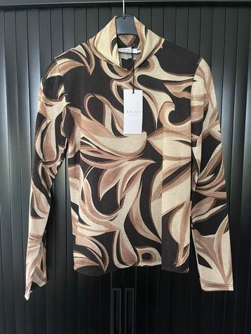 Stijlvol shirt Enjoy bruin/beige S -nieuw- beschikbaar voor biedingen