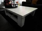 Robuuste witte salontafel 100x100cm, Ophalen, Gebruikt, 100 tot 150 cm, Vierkant