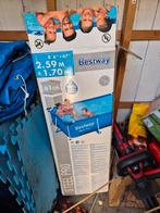 Bestway zwembad met filter en zachte dunne tegels, Ophalen, Gebruikt, Minder dan 80 cm, 200 tot 400 cm