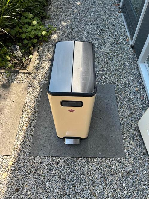 Wesco Prullenbak met 2 Bakken, Huis en Inrichting, Woonaccessoires | Prullenbakken, Gebruikt, Metaal, 50 tot 75 cm, 30 tot 40 liter