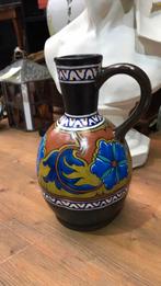 Antiek plateel oorkannetje/oorvaasje., Antiek en Kunst, Antiek | Keramiek en Aardewerk, Ophalen of Verzenden