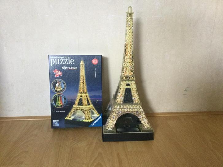 3D Puzzel Eiffeltoren, Hobby en Vrije tijd, Denksport en Puzzels, Gebruikt, Rubik's of 3D-puzzel, Minder dan 500 stukjes, Ophalen