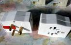 Engelse en Zuid Afrika. Vijftien 3-pin netstoom adapters, Ophalen, Gebruikt