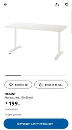 IKEA Bekant Stabureau - Klein Schade, Prima Staat, Ophalen, In hoogte verstelbaar, Gebruikt, Stabureau