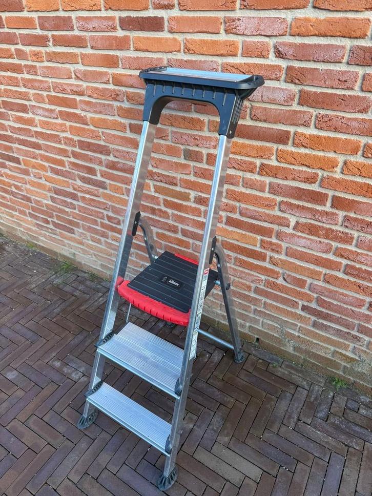 Altrex Double Decker Trapladder - Zo goed als nieuw, Doe-het-zelf en Verbouw, Ladders en Trappen, Zo goed als nieuw, Trap, Minder dan 2 meter