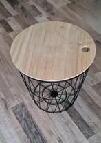 Draadmand Tafeltje - Stoer Design, Ophalen, Minder dan 45 cm, Minder dan 55 cm, Metaal of Aluminium