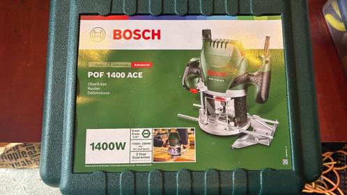 bosch pof 1400 ace (amper gebruikt), Doe-het-zelf en Verbouw, Gereedschap | Freesmachines, Zo goed als nieuw, Elektrisch, Bovenfrees