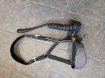 Zwart glitter halster met bijpassend halstertouw – maat Full, Ophalen of Verzenden, Zo goed als nieuw, Overige soorten