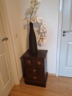 Ladekastje met vaas en orchidee, Ophalen of Verzenden, Zo goed als nieuw, 25 tot 50 cm, Minder dan 50 cm