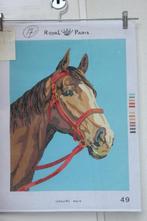 Voorbedrukt stramien Royal Paris 49 Paard rood halster, Hobby en Vrije tijd, Ophalen of Verzenden, Nieuw, Handborduren, Patroon