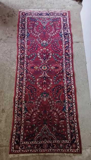 Mooi vintage perzisch loper tapijt 218 cm lang beschikbaar voor biedingen