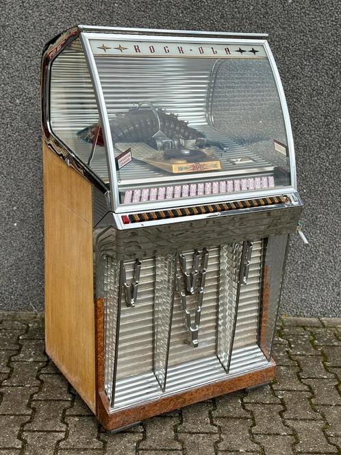Super originele Rockola 1448 jukebox met perfect chroom, Verzamelen, Automaten | Jukeboxen, Gebruikt, Rock Ola, Ophalen of Verzenden