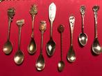 Verzameling oude verzilverde lepeltjes, 9 stuks., Overige materialen, Ophalen of Verzenden, Zo goed als nieuw, Vaatwasserbestendig