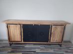 Dressoir industrieel Indisch mangohout, Huis en Inrichting, Kasten | Dressoirs, Ophalen, Zo goed als nieuw, 25 tot 50 cm, 150 tot 200 cm