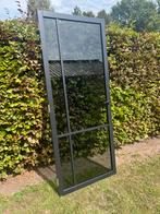 Zwarte binnendeur gerookt glas/ zie omschrijving, Ophalen, Gebruikt, 80 tot 100 cm, Binnendeur