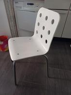 2 Witte stoelen, Huis en Inrichting, Stoelen, Ophalen, Wit, Hout