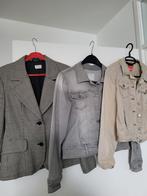 Sisley colbert, Street one spijkerjas beige en grijs mt 36, Ophalen of Verzenden, Nieuw, Maat 36 (S), Beige