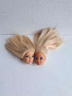 Barbie mattel 2x hoofdjes rechts 1988 fashion play en ??, Ophalen of Verzenden, Gebruikt