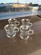 4 Grote Theeglazen - Glas en Kristal, Ophalen of Verzenden