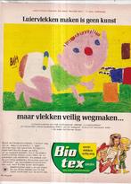 retro reclame 1972 Biotex Nijmegen luiervlekken baby, Verzamelen, Ophalen of Verzenden