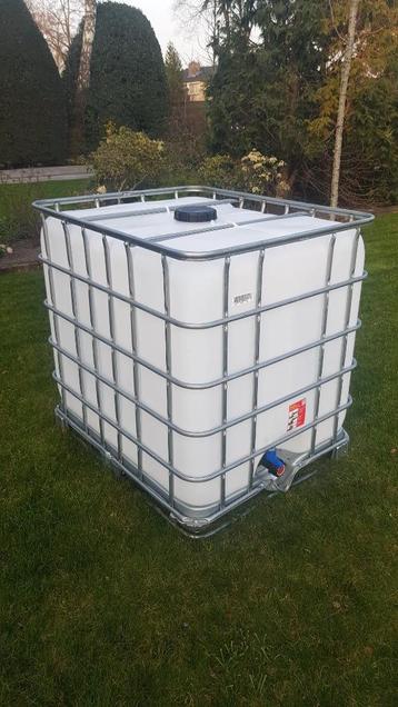 IBC container 1000 liter - gespoeld beschikbaar voor biedingen