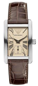 Horloge Emporio Armani Classic, AR0491 unisex, Ophalen of Verzenden, Zo goed als nieuw, Staal, Overige merken