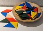Vintage Houten Tangram Puzzel 40 stukjes, Kinderen en Baby's, Speelgoed | Educatief en Creatief, Ophalen, Zo goed als nieuw