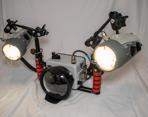 Ikelite-Canon Onderwaterhuis en substrobes, Audio, Tv en Foto, Fotografie | Onderwatercamera's, Gebruikt, Onderwaterhuis, Meer dan 40 meter