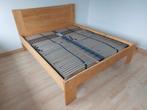 Houten bedframe met lattenbodem, Ophalen, Gebruikt, Tweepersoons, 200 cm