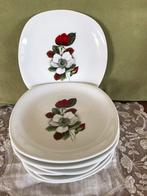 Gebaksbordje Zwarschenhammer, bloemen (230519), Ophalen of Verzenden, Gebruikt, Porselein, Overige stijlen