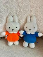 2 knuffels Nijntje oranje blauw special 60 jaar Nijntje, Ophalen of Verzenden, Zo goed als nieuw, Konijn